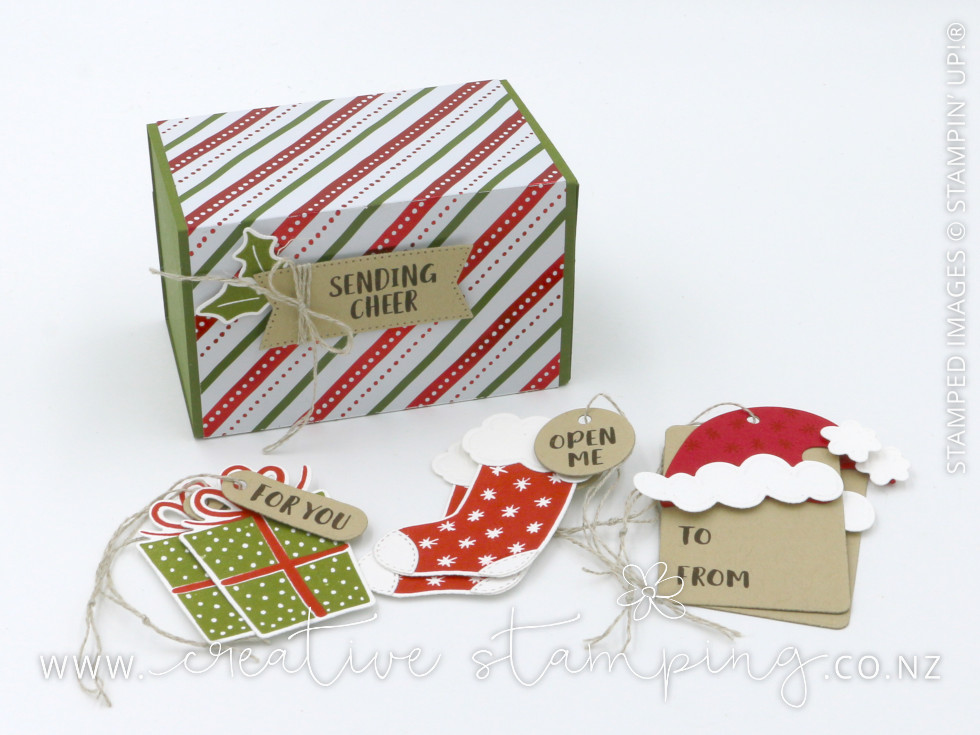 Sending Cheer Matchbox Gift Box & Christmas Tags